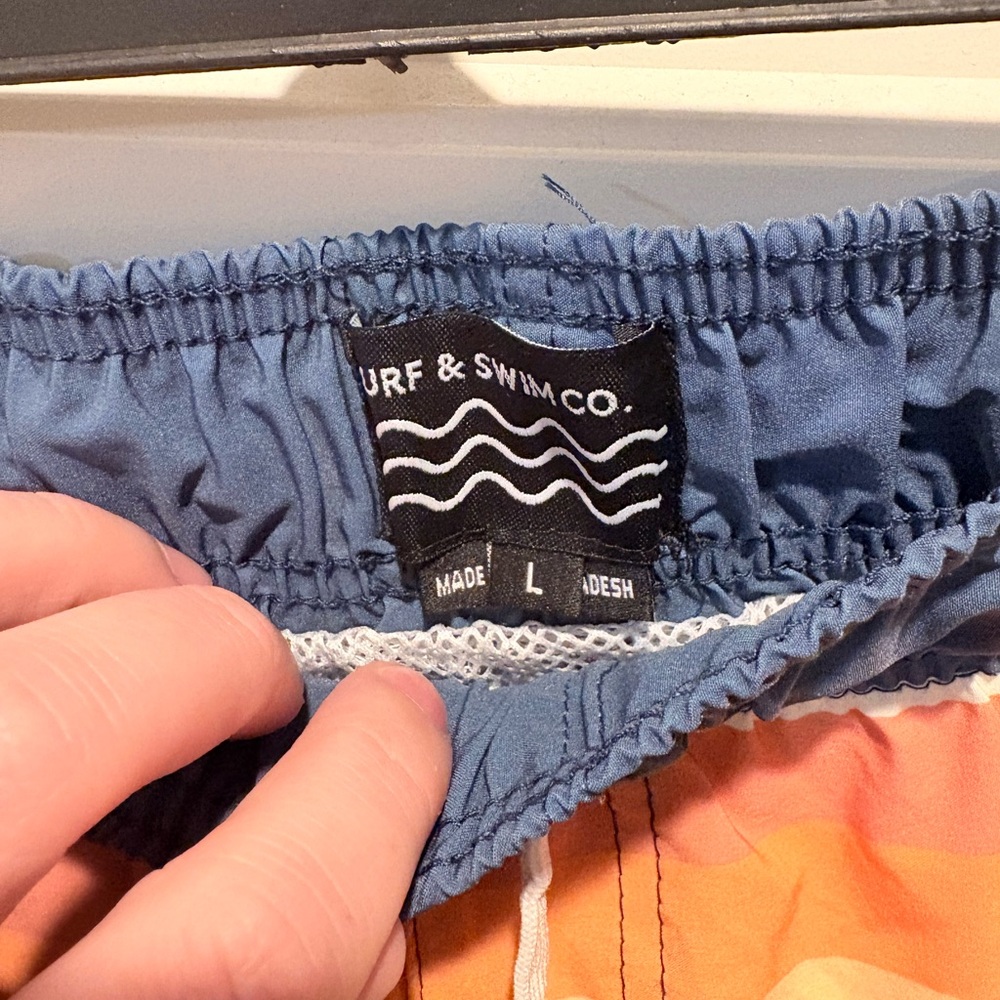 Vibrant Striped Swim Trunks for Men - Picture 4 of 5